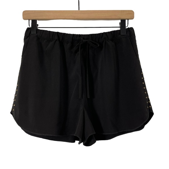 Lovers + Friends Black Studded Drawstring Shorts Size Small - Picture 1 of 7